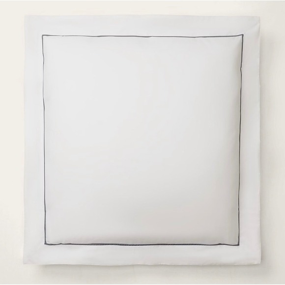 Ralph Lauren Other - Ralph Lauren Home‎ Palmer Percale Organic Sateen Border Euro Sham loft gray NWT